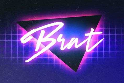 80s Neon Script Font - Premiere Pro Fonts List