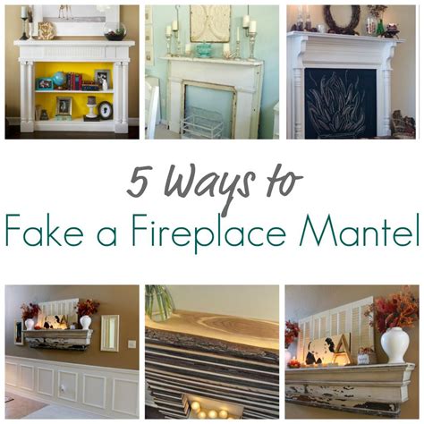 5 Ways to Fake a Fireplace Mantel - Infarrantly Creative