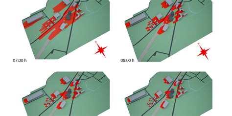 Shadow diagram - 3d Visualizations, 3d Animations, CAD, Shadow diagrams