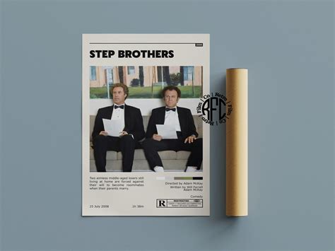 Step Brothers Retro Movie Poster Print Minimalist Movie Poster Retro ...