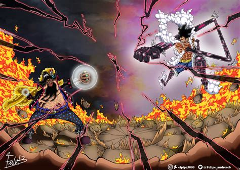 One Piece Luffy Blackbeard - onepiececm