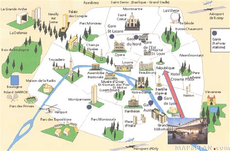 Tourist Map Of Paris Printable - Printable Kids Entertainment