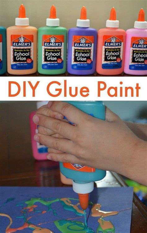 Make Your Own Glue Paint | Diy glue, Glue painting, Craft activities for kids