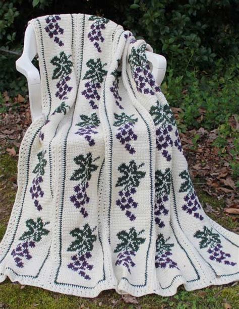 Vintage Grapes Afghan Crochet Pattern– Maggie's Crochet