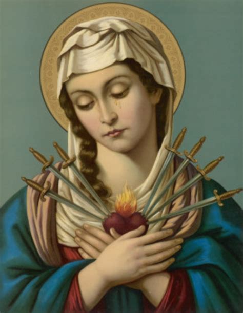 Today is the feast Day of Our Lady of Sorrows where we commemorate her ...