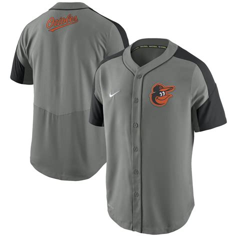 Men's Baltimore Orioles Nike Gray/ Dri-FIT Woven Jersey