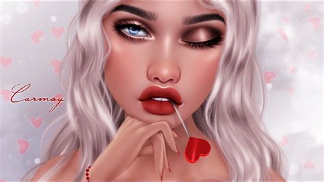 'Valentines' IMVU Speedpaint *GIMP* - YouTube