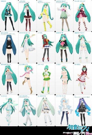 Vocaloid miku outfits | Hatsune miku outfits, Hatsune miku, Hatsune miku project diva