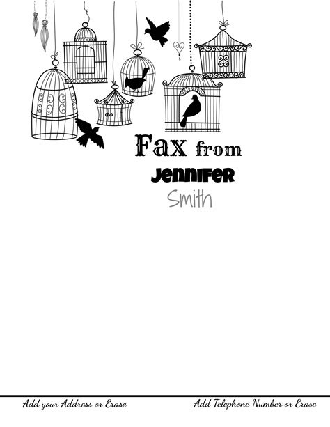 Fax Cover Letter