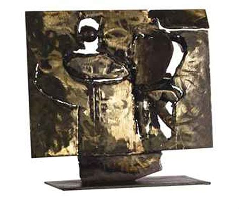 Larry Rivers, Figures Coming Through the Wall, 1959-1960 Bronze, 14 3/4 x 14 x 6 1/4 inches ...