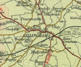 Gillingham (Dorset) Map