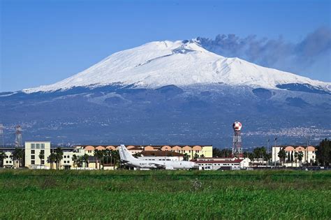 DVIDS - Images - NAS Sigonella Backed by Mount Etna [Image 3 of 3]