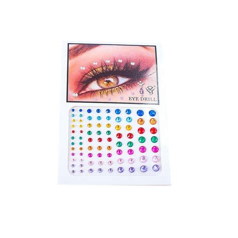 MARTIN Face Body Colored Rhinestone 3D Fashion Party DIY Diamond Adhesive Face Decal Face Jewel ...