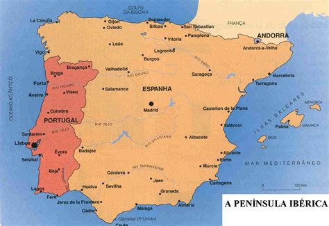 Mapa da Península IbéricaMinuto Ligado