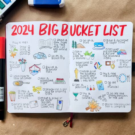 2024 Bucket List Ideas - Salli Consuela