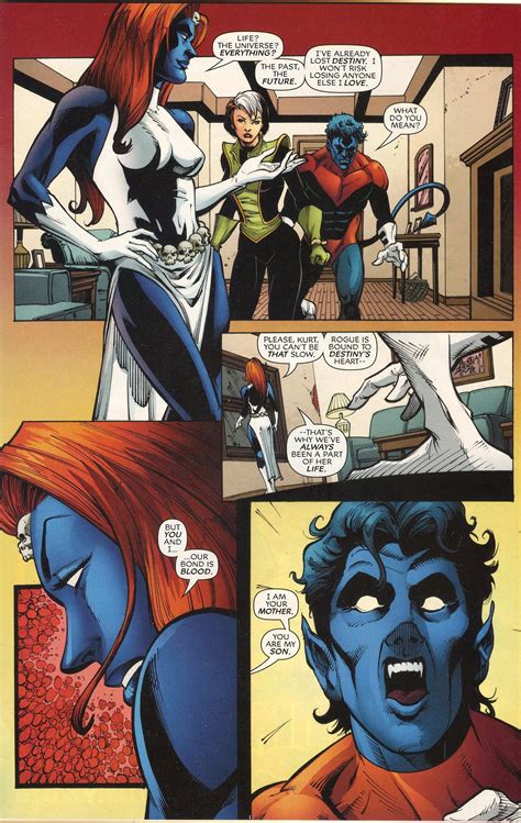 Mystique reveals she's Nightcrawler's mother from X-Men Forever #16 ...