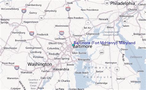 Baltimore (Fort McHenry), Maryland Tide Station Location Guide