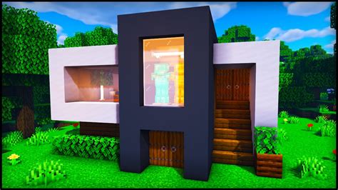 Minecraft House Ideas Small Modern - Minecraft: How To Build A Small Modern House Tutorial ...