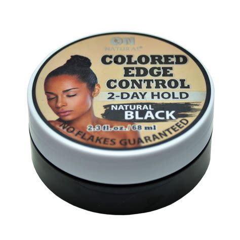 Natural Black Colored Edge Control Hair Gel - Walmart.com