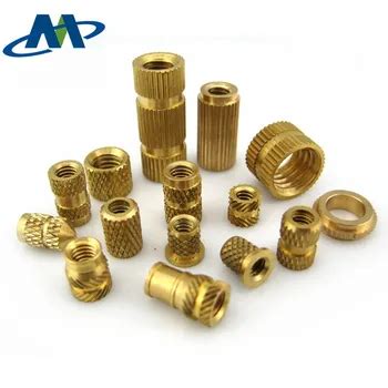 Furniture Screws Insert Nuts M4/m5/m6 Thread,Brass Thread Knurled Female Insert Nut - Buy Brass ...