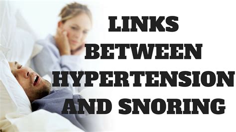 Snoring And Sleep Apnea - Links Between Hypertension and Snoring? - YouTube