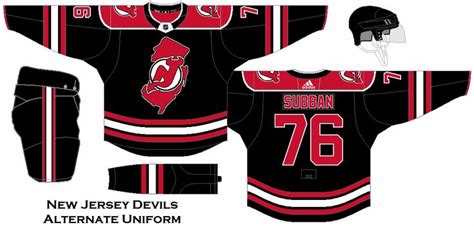 New Jersey Devils Alternate Uniform Concept | New jersey devils, Custom ...