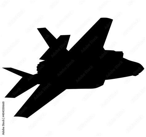 F 35 Air Force stealth F-35 Lightning II fighter jet. Isolated ...