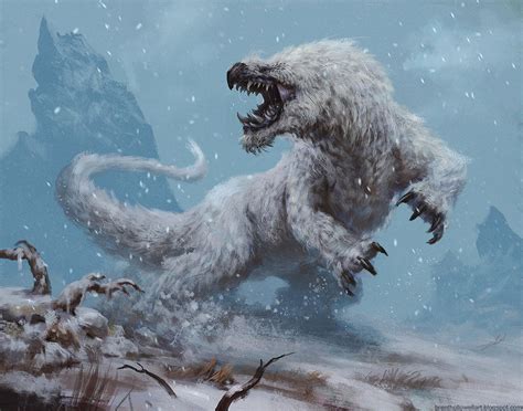 snow creature by BrentHollowellArt on DeviantArt