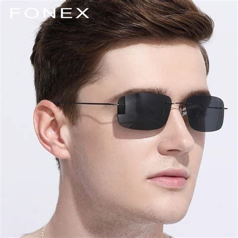 Fashion Rimless Polarized Ultralight Men's Sunglasses – JustLoveThis ...