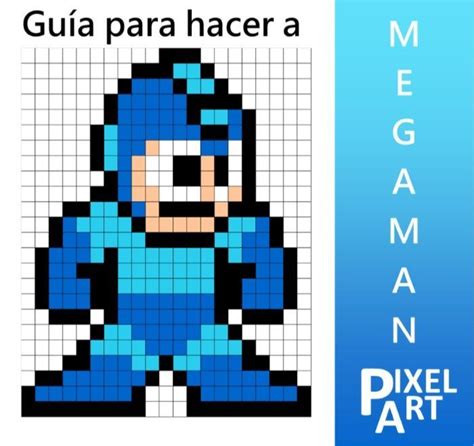 MEGAMAN | Dibujos en cuadricula, Dibujos, Personajes de anime