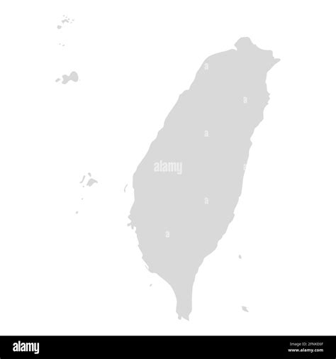 Taiwan vector map icon. Taiwan country map island region illustration ...