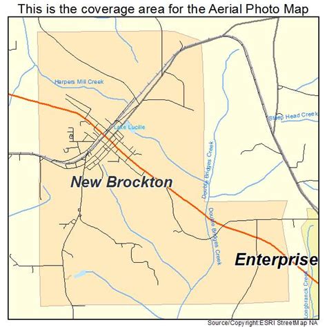 Aerial Photography Map of New Brockton, AL Alabama