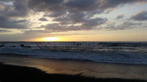 Beautiful Sunsets in Black Sand Beach 18 Stock Photo - Image of sunsets ...