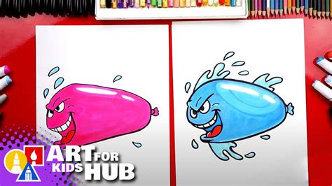 How To Draw a Funny Water Balloon! - Art for Kids Hub (Season 2 ...