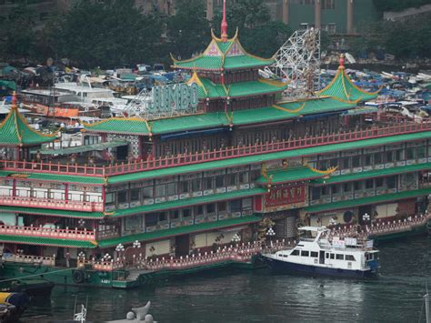 Hong Kong's iconic Jumbo Floating Restaurant capsizes at sea : NPR