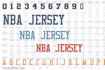 Basketball Jersey Font