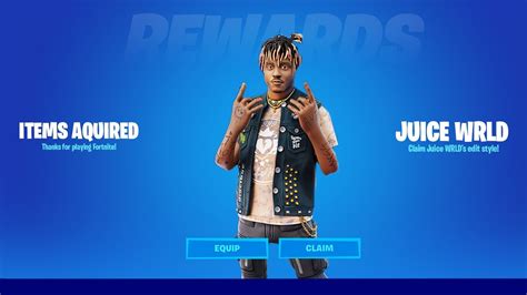 JUICE WRLD SKIN RELEASE DATE IN FORTNITE! (Fortnite x Juice Wrld) - YouTube