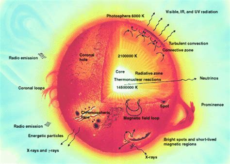 Layers Of The Sun Diagram