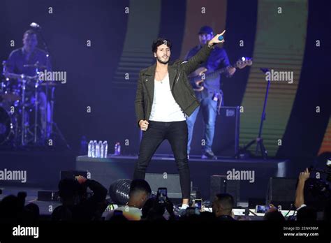 MIAMI, FLORIDA - AUGUST 30: Sebastian Yatra performs live on stage ...