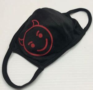 Devil emoji face mask DRI-FIT 100% polyester, black color | eBay