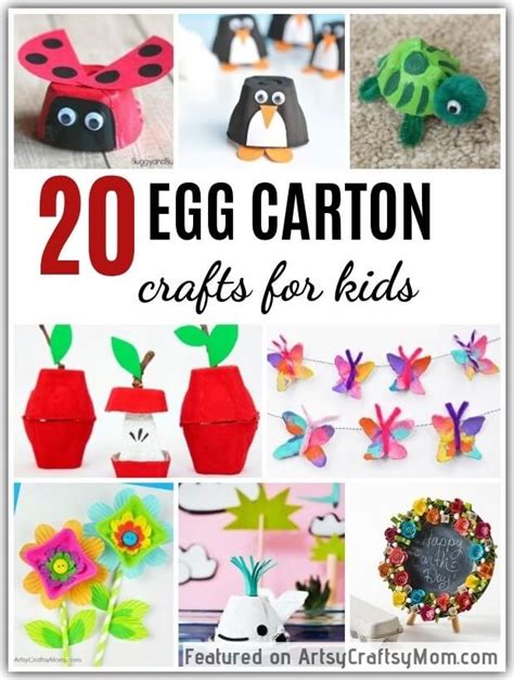 20 Recycled Egg Carton Crafts for Kids | Quarantine Crafts