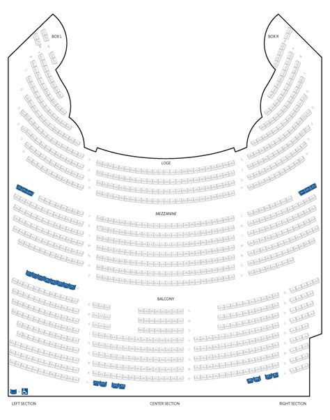 Seating Chart | Genesee Theatre