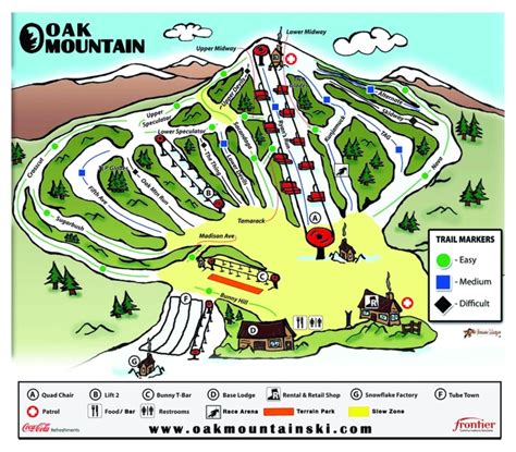 Oak Mountain Trail Map | Liftopia