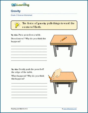 Gravity On Earth Worksheet - The Earth Images Revimage.Org