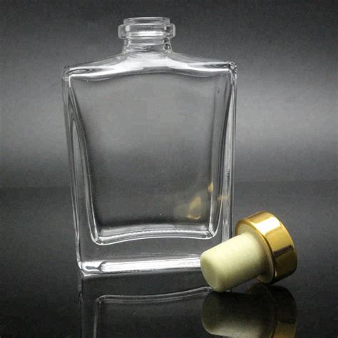 Perfume Use Frosted Rectangle Glass Bottle With Cork 10ml 20ml 30ml 40ml 50ml 100ml 120ml 150ml ...