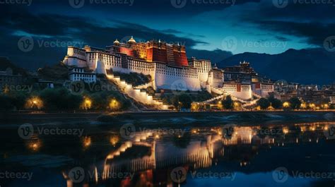 Night view of Potala Palace. Generative AI 32976442 Stock Photo at Vecteezy