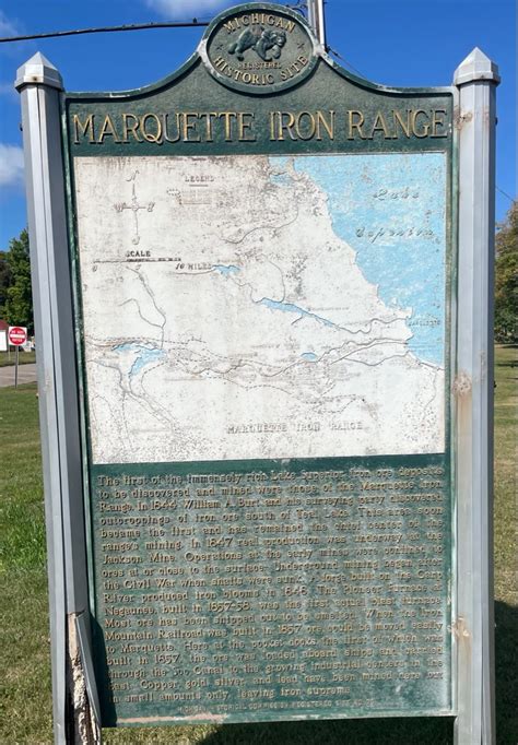 35 - Negaunee Marquette, Historical Sites, Michigan, Markers, North, Lake, Iron, Discover, History