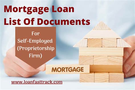 Mortgage Loan List Of Documents For Self-Employed (Proprietorship Firm) – Loanfasttrack