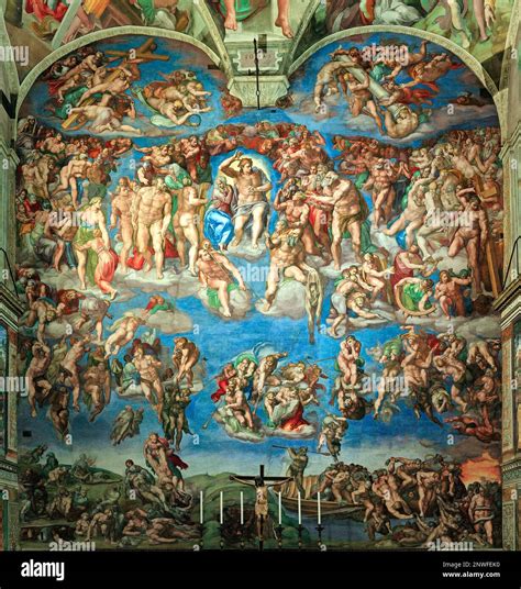 Sistine: Chapel: The Last Judgment, Vatican, Rome Stock Photo - Alamy