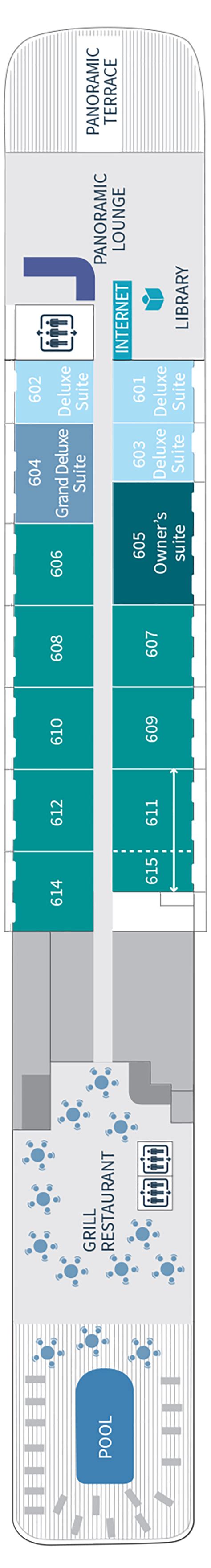 Deck Plans - Le Lyrial by Ponant Cruises - Planet Cruise